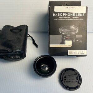 Camera Lens for cell phones HD Super Wide Angle .45x Mobile Phone 37 MM